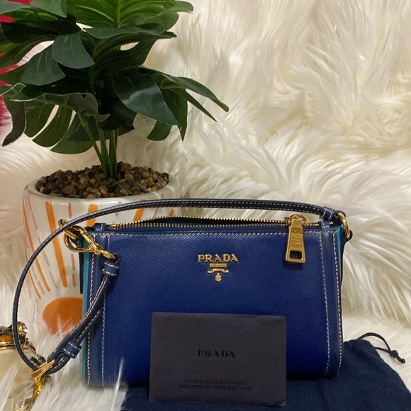Prada mini bag (Multicolor) blue & teal - Picture 7 of 7